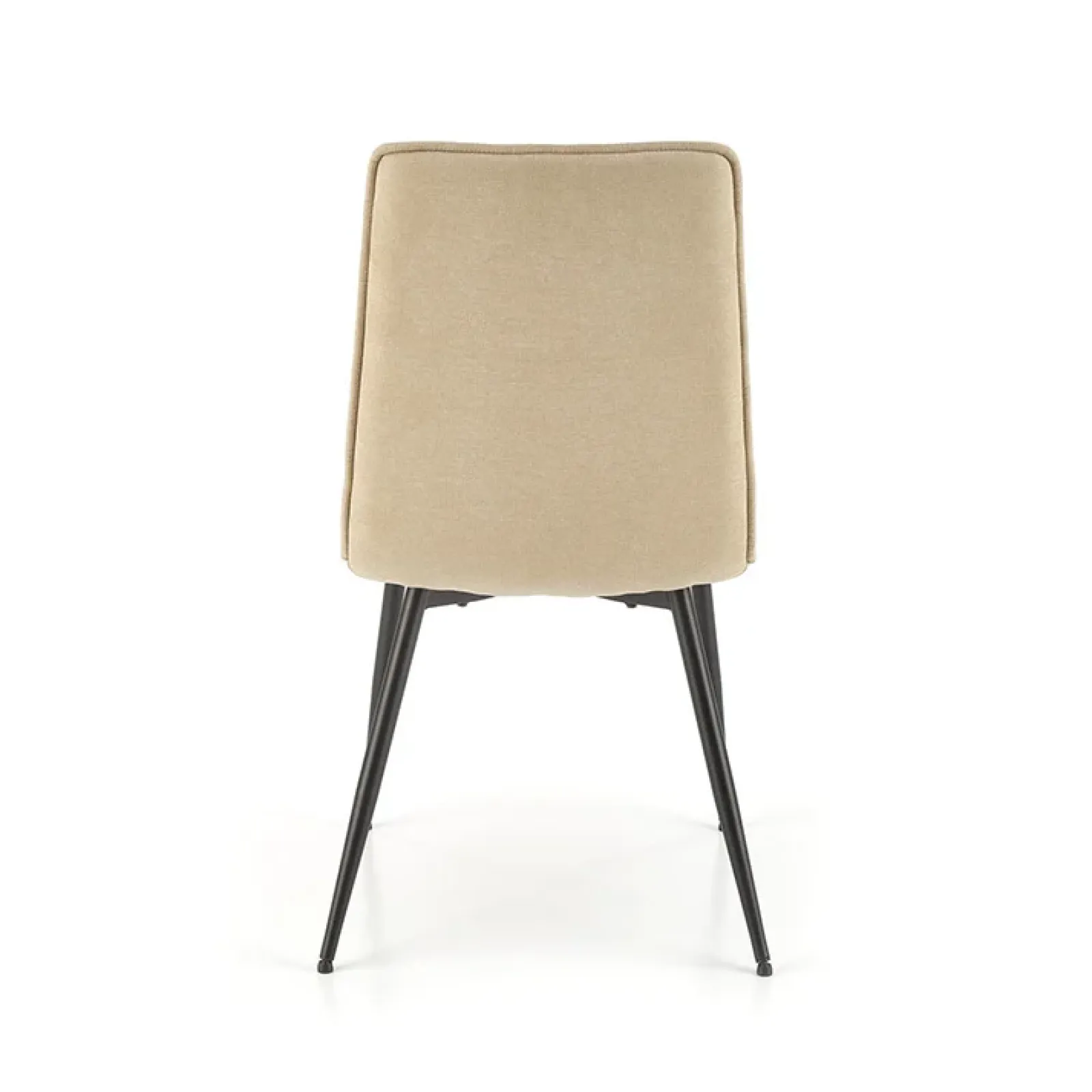 Garnero Arredamenti Sedie In Tessuto-Set 4 sedie da pranzo moderne in tessuto nero Quiche Beige