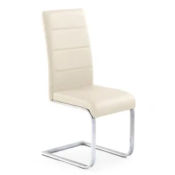 Garnero Arredamenti Sedie Imbottite Ecopelle-Set 4 sedie da pranzo moderne in ecopelle Pamela Beige