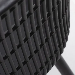 Garnero Arredamenti Sedie Polipropilene-Set 2 sedie da pranzo polipropilene nero opaco Granada