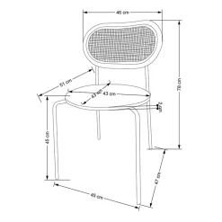 Garnero Arredamenti Sedie In Legno|Sedie Imbottite Ecopelle-Set 4 sedie da sala in rattan ed ecopelle Tiny Bordeaux