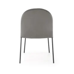 Garnero Arredamenti Sedie In Tessuto-Set 4 sedie da sala moderne in tessuto grigia Orco Grigio