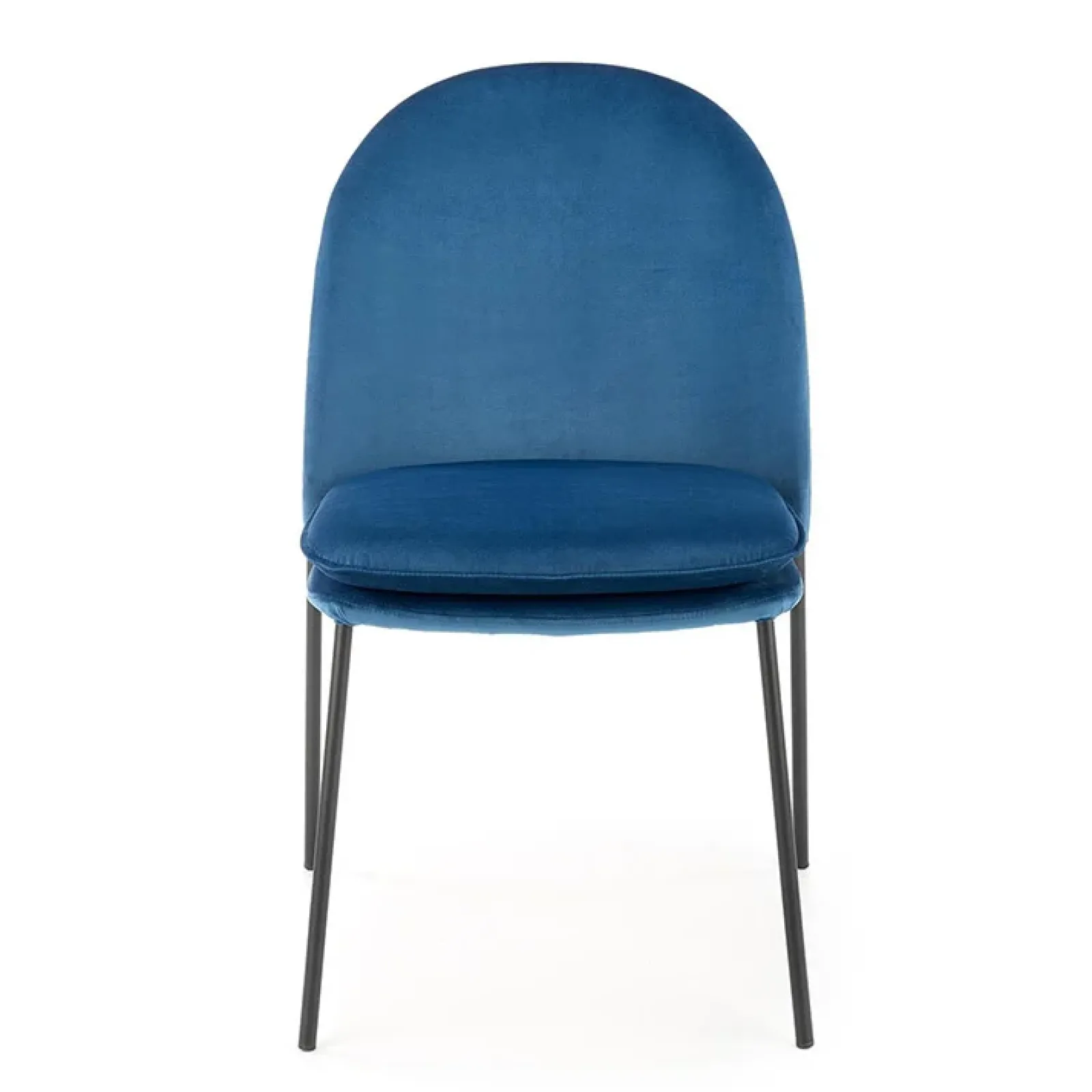 Garnero Arredamenti Sedie In Tessuto-Set 4 sedie da sala moderne in tessuto navy Orco Blu