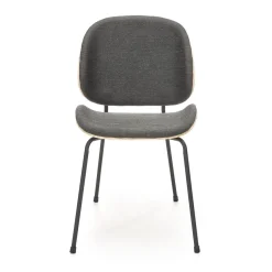 Garnero Arredamenti Sedie Sala Attesa|Sedie In Tessuto-Set 2 sedie da sala moderne in tessuto rovere grigio scuro Dorotea