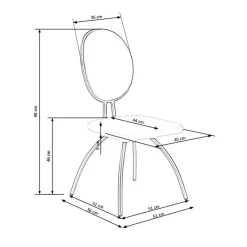 Garnero Arredamenti Sedie Imbottite Ecopelle-Set 4 sedie da soggiorno in ecopelle grigio chiaro Fergus