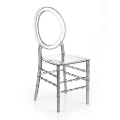 Garnero Arredamenti Sedie Trasparenti E Plexiglass-Set 4 sedie da soggiorno policarbonato fumé Fluffy