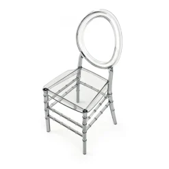 Garnero Arredamenti Sedie Trasparenti E Plexiglass-Set 4 sedie da soggiorno policarbonato fumé Fluffy