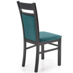 Garnero Arredamenti Sedie In Tessuto|Sedie In Legno-Set 2 sedie imbottite classiche in tessuto nero verde Azalea Verde Petrolio - Nero