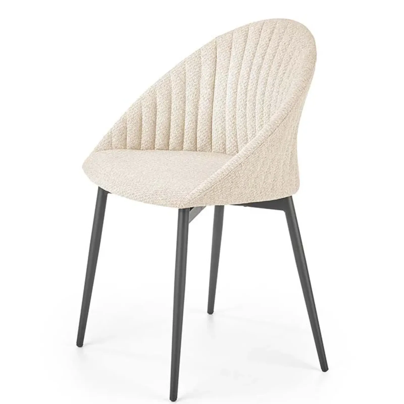 Garnero Arredamenti Sedie In Tessuto-Set 2 sedie imbottite design in tessuto beige Amelia