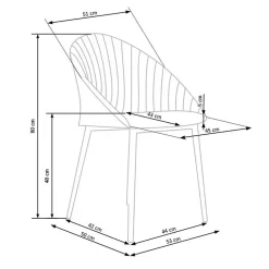 Garnero Arredamenti Sedie In Tessuto-Set 2 sedie imbottite design in tessuto beige Amelia
