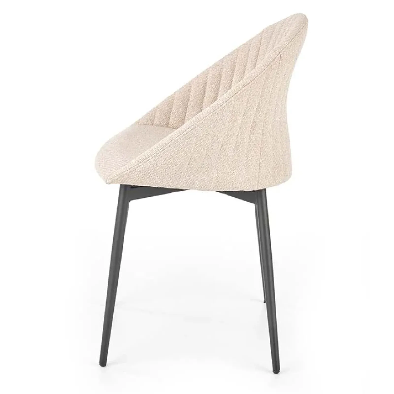 Garnero Arredamenti Sedie In Tessuto-Set 2 sedie imbottite design in tessuto beige Amelia