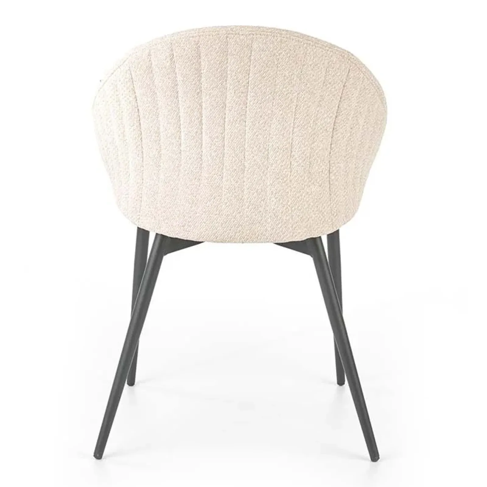 Garnero Arredamenti Sedie In Tessuto-Set 2 sedie imbottite design in tessuto beige Amelia