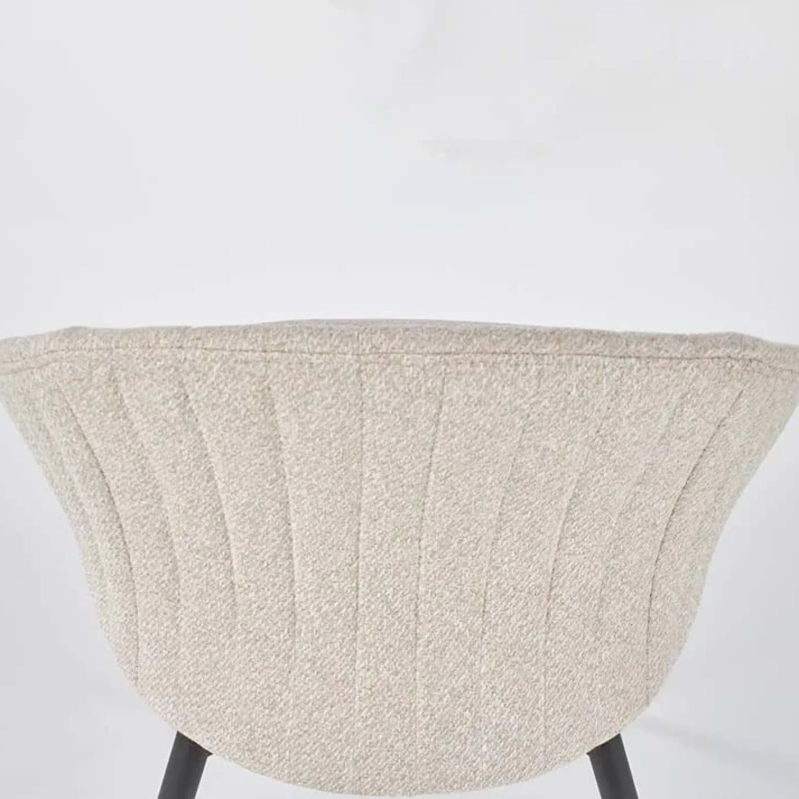 Garnero Arredamenti Sedie In Tessuto-Set 2 sedie imbottite design in tessuto beige Amelia