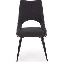 Garnero Arredamenti Sedie In Tessuto-Set 2 sedie imbottite in tessuto grigio design Brida