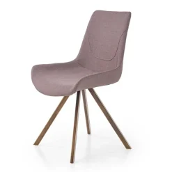 Garnero Arredamenti Sedie In Tessuto-Set 2 sedie imbottite in tessuto grigio acciaio oro antico Joanna