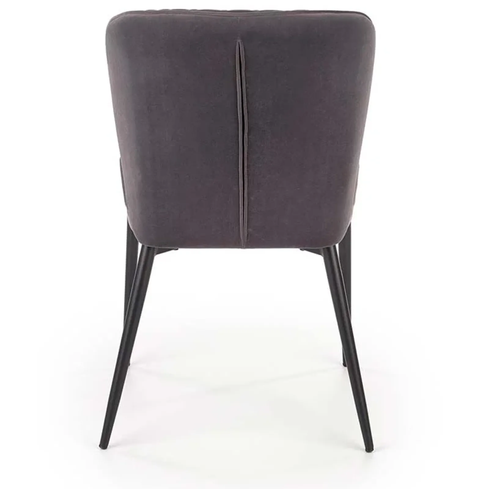 Garnero Arredamenti Sedie In Tessuto-Set 2 sedie imbottite in velluto grigio Doral