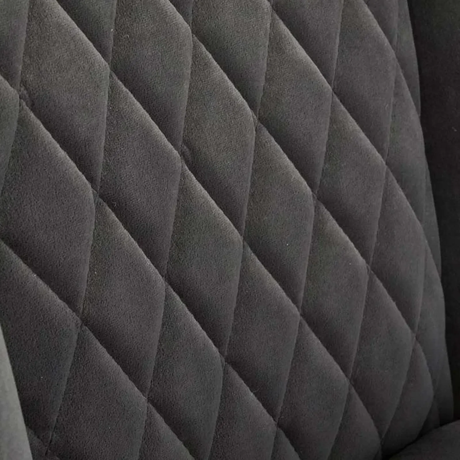 Garnero Arredamenti Sedie In Tessuto-Set 2 sedie imbottite in velluto grigio Doral