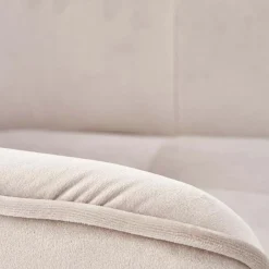 Garnero Arredamenti Sedie In Tessuto-Set 2 sedie imbottite in velluto beige industrial Elsa