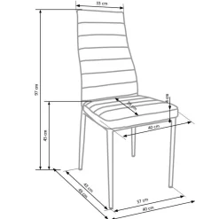 Garnero Arredamenti Sedie Imbottite Ecopelle-Set 4 sedie imbottite soggiorno in ecopelle Vittoria Bianco