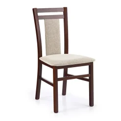 Garnero Arredamenti Sedie In Tessuto|Sedie In Legno-Set 2 sedie moderne da pranzo noce scuro Gambia