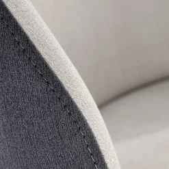 Garnero Arredamenti Sedie In Tessuto-Set 4 sedie moderne da sala in tessuto grigio chiaro e scuro Daichi