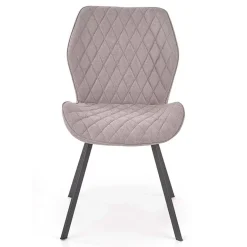 Garnero Arredamenti Sedie In Tessuto-Set 4 sedie moderne imbottite in tessuto grigio Raven