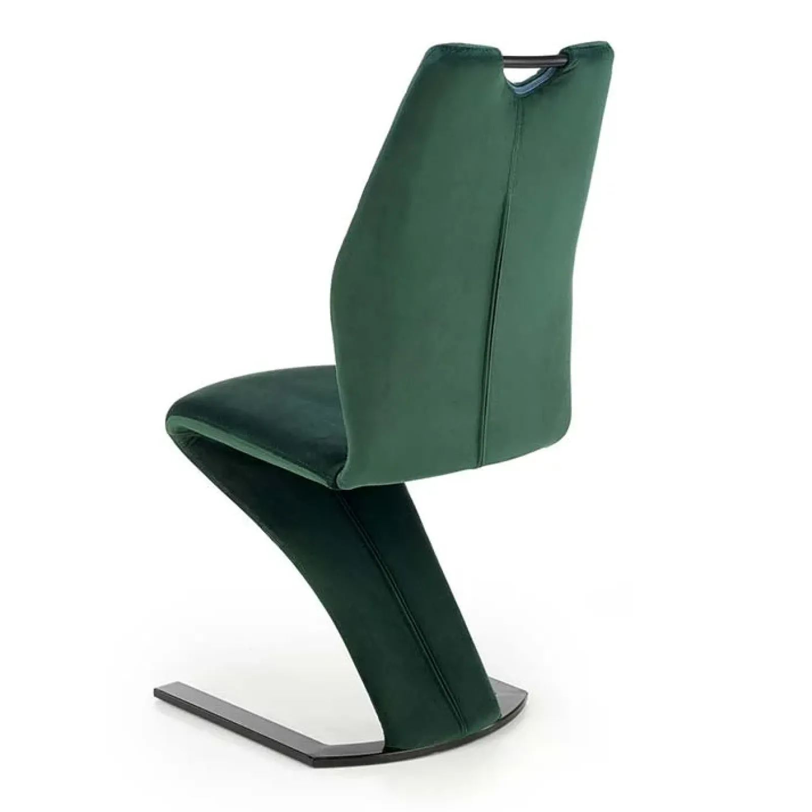 Garnero Arredamenti Sedie In Tessuto-Set 2 sedie moderne imbottite in velluto acciaio nero Juliet Verde