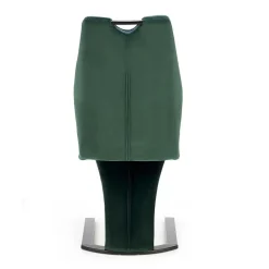 Garnero Arredamenti Sedie In Tessuto-Set 2 sedie moderne imbottite in velluto acciaio nero Juliet Verde