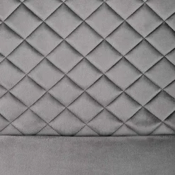 Garnero Arredamenti Sedie In Tessuto-Set 2 sedie moderne imbottite in velluto acciaio nero Juliet Grigio