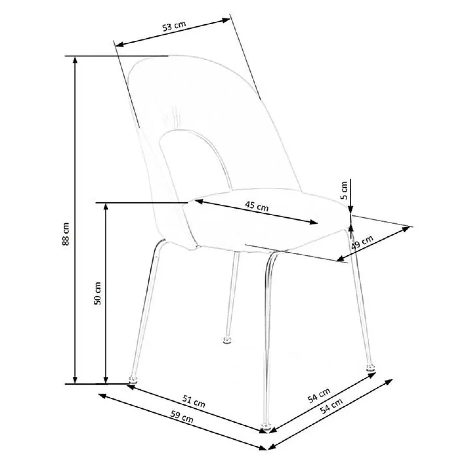 Garnero Arredamenti Sedie In Tessuto-Set 4 sedie moderne in velluto rosa con gambe acciaio oro Jamila