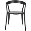 Garnero Arredamenti Sedie Polipropilene-Set 2 sedie polipropilene impilabili nero opaco Gandia