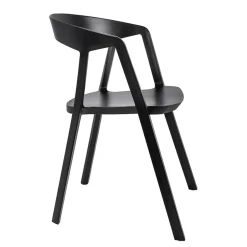 Garnero Arredamenti Sedie Polipropilene-Set 2 sedie polipropilene impilabili nero opaco Gandia