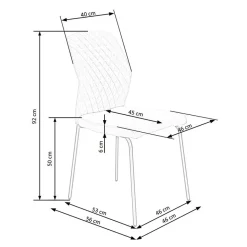 Garnero Arredamenti Sedie In Tessuto-Set 4 sedie sala moderne in tessuto Corvo Senape