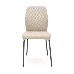 Garnero Arredamenti Sedie In Tessuto-Set 4 sedie sala moderne in tessuto Corvo Beige