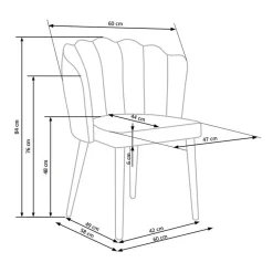 Garnero Arredamenti Sedie In Tessuto-Set 2 sedie soggiorno imbottite in velluto verde con gambe in nero Cinzia