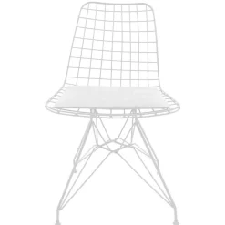 Garnero Arredamenti Sedie In Metallo-Set 4 sedie soggiorno moderne industrial metallo bianco Next