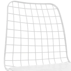 Garnero Arredamenti Sedie In Metallo-Set 4 sedie soggiorno moderne industrial metallo bianco Next