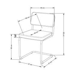Garnero Arredamenti Sedie In Tessuto-Set 4 sedie soggiorno moderne in velluto acciaio Vader Grigio