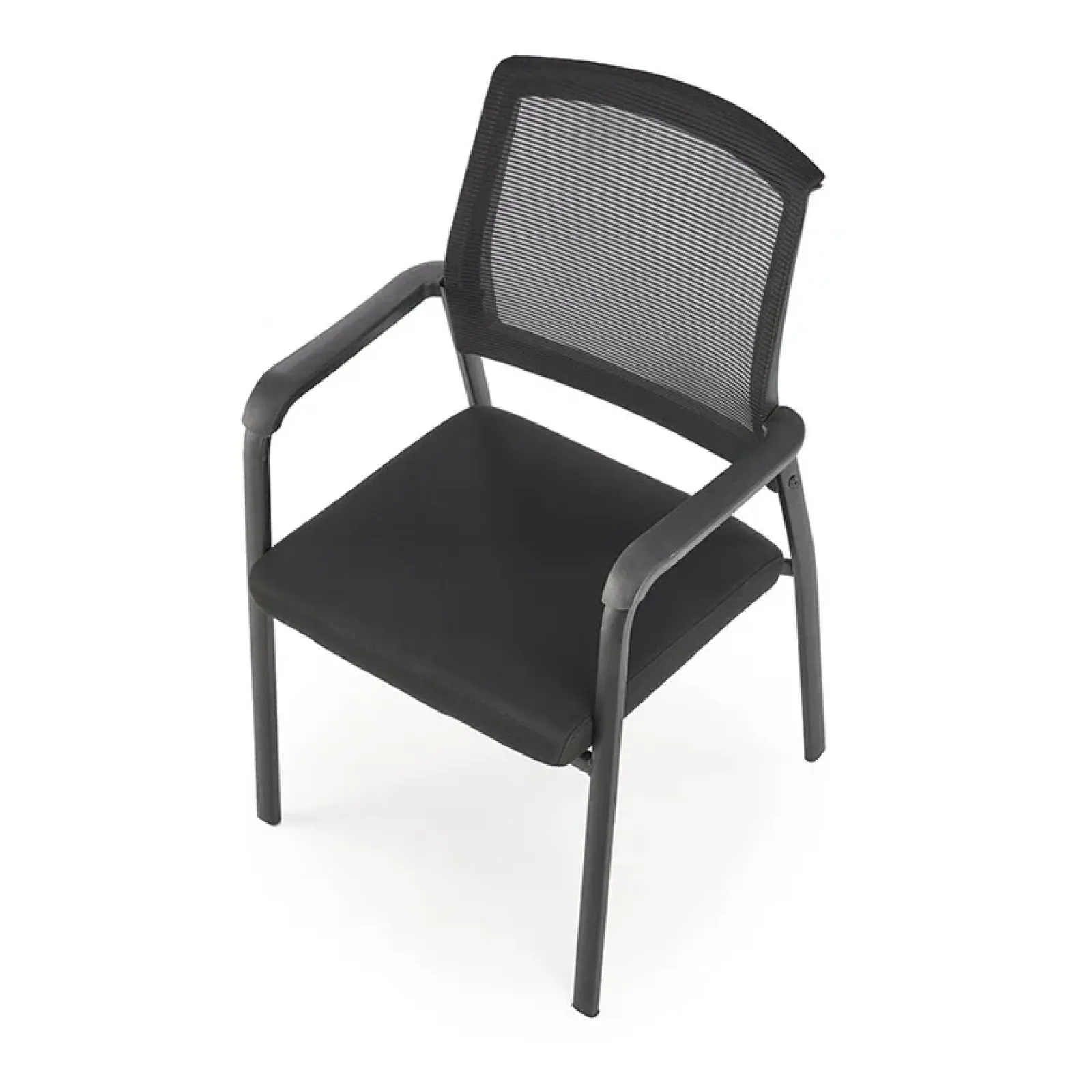 Garnero Arredamenti Sedie In Tessuto-Set 4 sedie soggiorno moderne in tessuto nero Precious