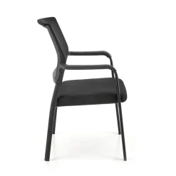 Garnero Arredamenti Sedie In Tessuto-Set 4 sedie soggiorno moderne in tessuto nero Precious