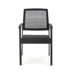 Garnero Arredamenti Sedie In Tessuto-Set 4 sedie soggiorno moderne in tessuto nero Precious