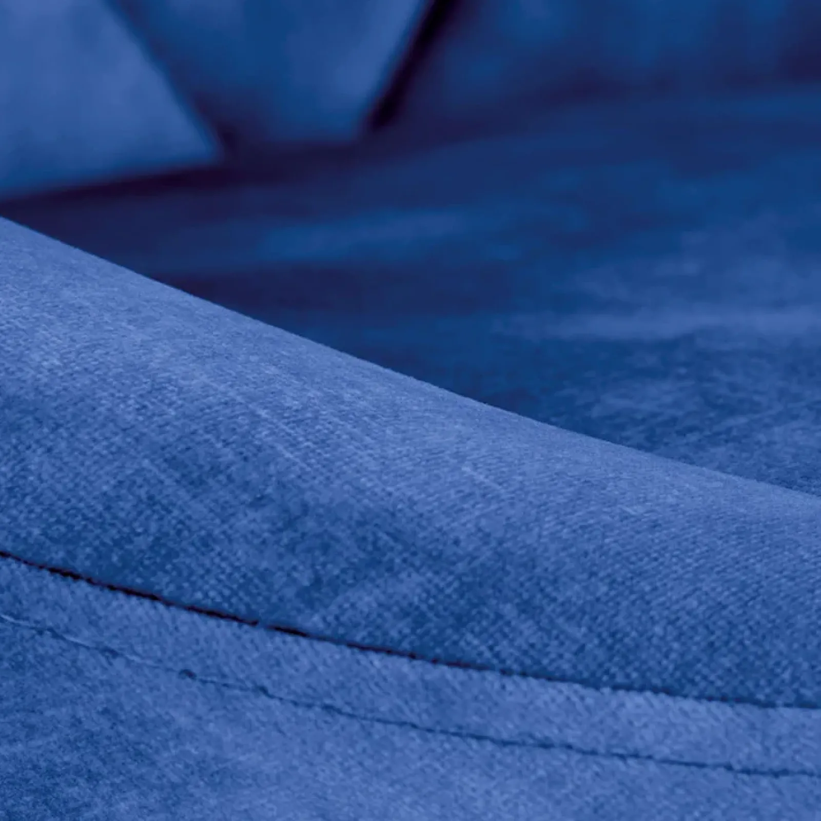 Garnero Arredamenti Sgabelli-Set 2 sgabelli alti da bar regolabili in tessuto blu Orla