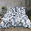 Garnero Arredamenti Copripiumini|Copripiumini-Set copripiumino matrimoniale e federe 220x240cm verde blu Himba