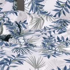 Garnero Arredamenti Copripiumini|Copripiumini-Set copripiumino matrimoniale oversize e federe 240x260cm verde blu Himba