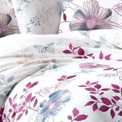 Garnero Arredamenti Copripiumini|Copripiumini-Set copripiumino singolo e federa 140x200cm rosa Iside