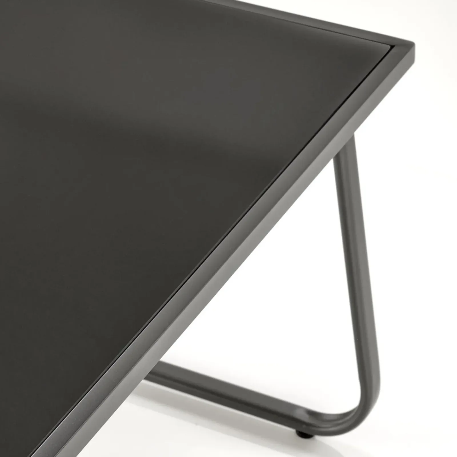 Garnero Arredamenti Salotto Da Giardino-Set giardino relax 75x45cm 2 sedie divano e tavolino acciaio grigio Eden