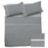 Garnero Arredamenti Set Lenzuola|Set Lenzuola-Set lenzuola letto alla francese in cotone grigio Freedom