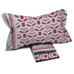 Garnero Arredamenti Set Lenzuola|Set Lenzuola-Set lenzuola letto alla francese in cotone fantasia greca Apple