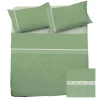Garnero Arredamenti Set Lenzuola|Set Lenzuola-Set lenzuola letto francese in cotone verde Freedom