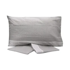 Garnero Arredamenti Set Lenzuola|Set Lenzuola-Set lenzuola matrimoniali in cotone grigio Freedom