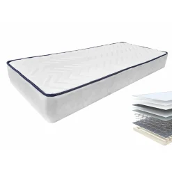 Garnero Arredamenti Materassi A Molle|Materassi A Molle-Set materasso singolo con rete a doghe 82x190cm Elisir Gihome®